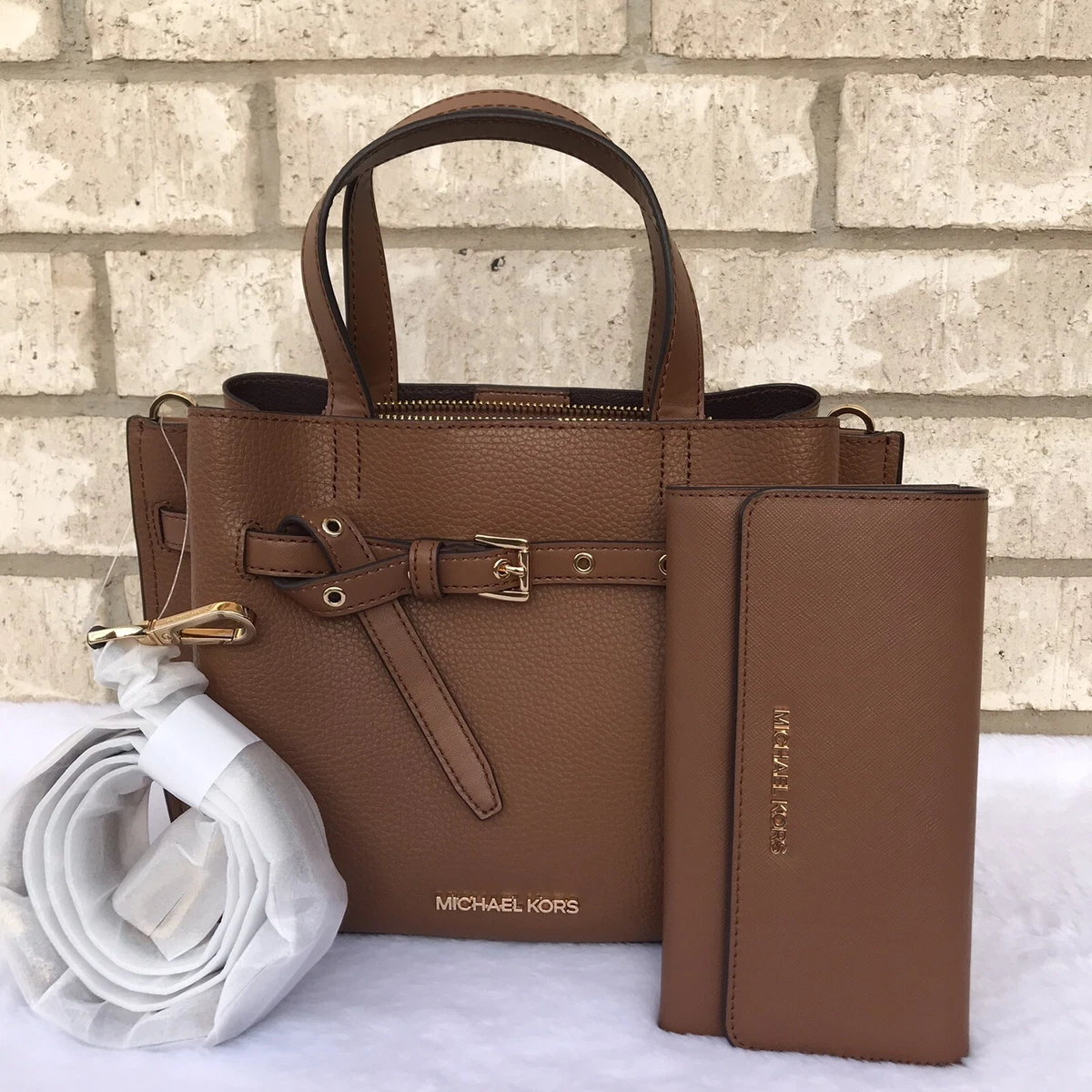 Michael Kors Emilia Small Pebbled Leather Satchel