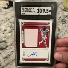 2019 National Treasure AJ Brown #105 RPA SGC10 Auto 9.5