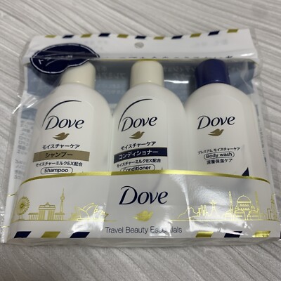 Dove Travel Beauty Essentials Shampoo Conditioner Body Wash