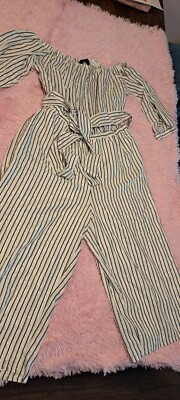 MSRP $179 Rachel Roy Women's Plus Size Jumpsuit MULTICOLOR Sz  16W NEW  Metallic
