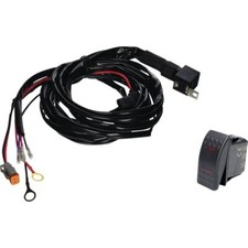Wire Harness with Rocker Switch for UTV Lights - 12-24V, 2 Year Warranty