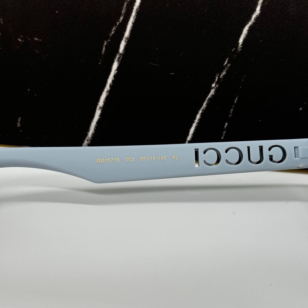 NEW GG1571S 003 GUCCI LIGHT BLUE GREEN UNISEX GUCCI SUNGLASSES NEW GUCCI GG1571S 004 SQUARE GREEN BLUE MEN SUNGLASSES GUCCI  main image 2