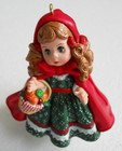 Hallmark Madame Alexander LITTLE RED RIDING HOOD Doll Ornament 1997 Storyland #2 — photo 2
