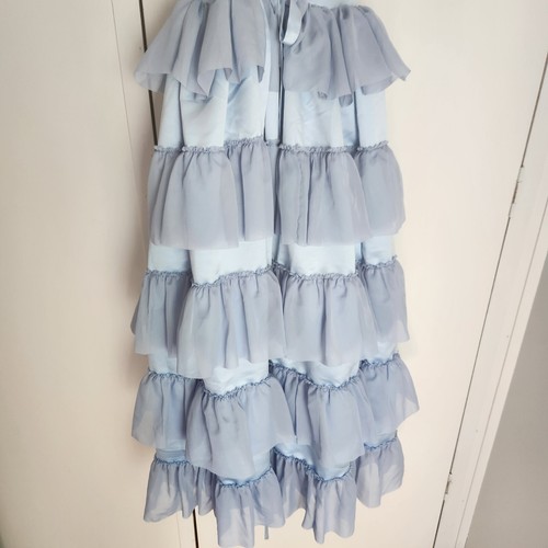 Dollcake Tea at Tiffany Frock Blue Ruffle Dress Girl Size 10 Flowergirl Princess - Picture 7 of 16