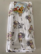 2 Pack Disney Winnie the Pooh Floral Flowers Spring Kitchen Towels 16 X 26 NEW