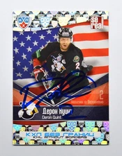 2011-12 Sereal KHL Without Borders #67 Deron Quint Autograph