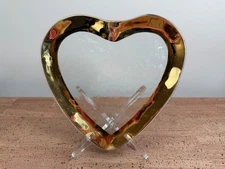 1995 Annie Glass 24K Heart Plate - 1999-1 USA