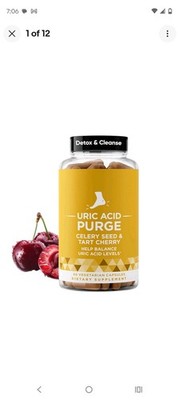 Purge! Uric Acid Flush Detox Cleanse Joint Support & Active Mobility Tart Cherry