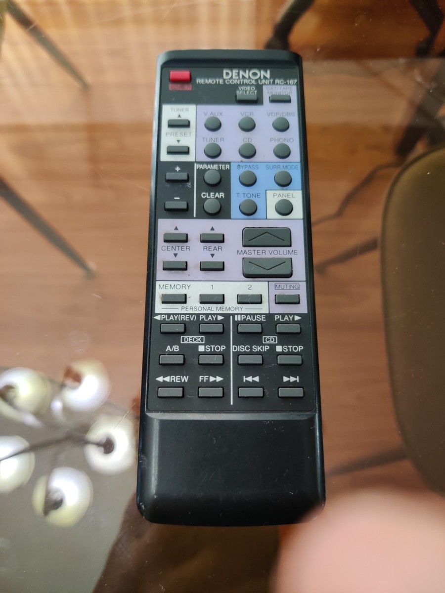 [S-TN 1772] DENON オーディオ リモコン RC-948 GENUINE Denon RC167 Remote Control For AVR1000 (possibly other
