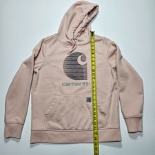 Carhartt Women  s Rain Defender Hoodie Pullover Beige Tan Size M 8  10 Relaxed Fit