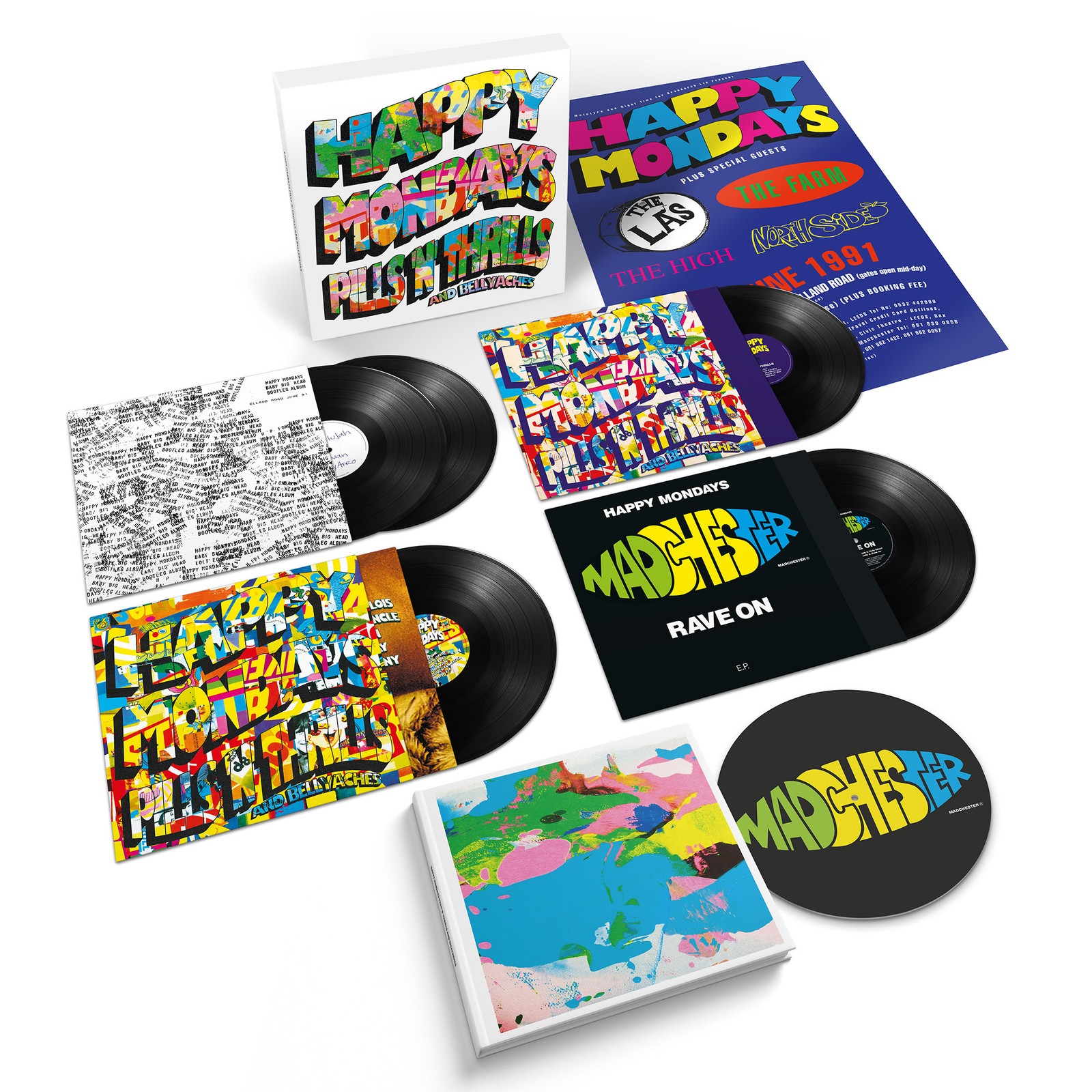 HAPPY MONDAYS - Pills 'n' Thrills & Bellyaches (remastered) - Vinyl (5xLP) - Image 3