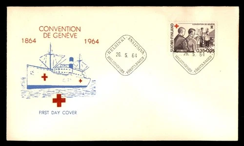 Mayfairstamps Finland FDC 1964 Doctor and Patient Red Cross First Day Cover aaw_