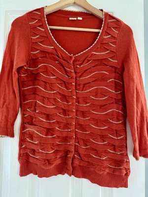Anthropologie Yellow Bird Winter Waves Cardigan Sz S Elevated Basic Librarian