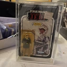 Real Nice ON CARD VINTAGE 80'S KENNER STAR WARS ROTJ 77 BACK HOTH HAN SOLO