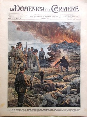 La Domenica del Corriere 2 October 1904 Strike Locomotive Pietro Serbia Thames