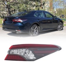 2021-2024 Toyota Camry XSE XLE LED Tail Light Black Housing Red Clear Lens Right