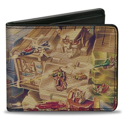 Bi-Fold Wallet TRANSFORMERS Fortress Maximus 1987 Box Art Battle Sce (US IMPORT)