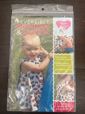 Sew Baby SB-10 Sewing Pattern Reversible Sundress Panties Diaper Cover 6M-4T UC