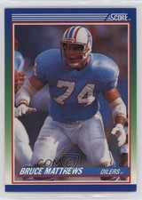 1990 Score Bruce Matthews #93 HOF 13vc