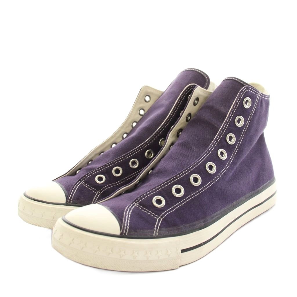 CONVERSE ADDICT Coach Canvas High Sneakers US85 JPN27 Purple White Black Red Nav thumbnail 3
