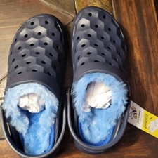 New Unisex Joybees Kids Varsity Lined Clogs Navy Sz J1 Washable Removable Liner