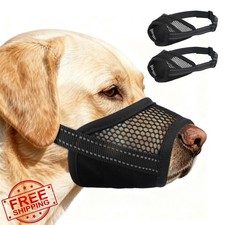 PURRLIA 2pk Dog Muzzle, Mesh Soft, S, Anti Barking Drinkable