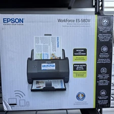 Epson Workforce ES-580W Wireless Color Duplex Desktop Document Scanner 
