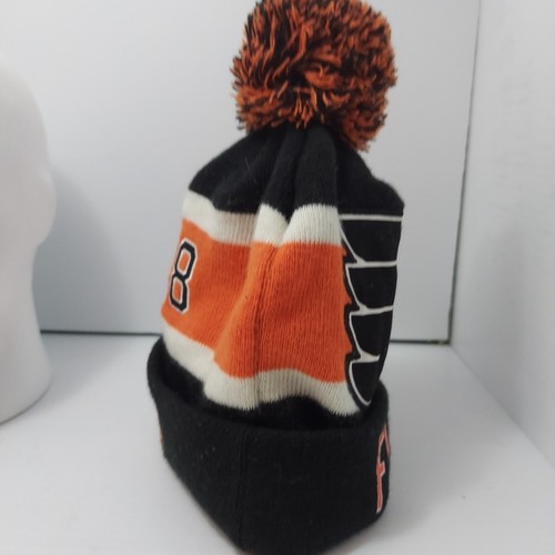 Philadelphia Flyers Logo #28 Giroux Old Time Hockey Pom Pom Beanie - Bild 6 von 8