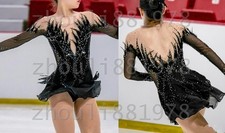 New Ice Figure Skating Dress Figure Skating Dress For Competition black