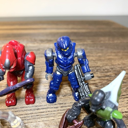 Halo Mega Bloks Bundle Of 6 Figures Grunt Spartan Crawler - Picture 6 of 8