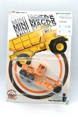Mini Macks Zee Toys Caterpillar Construction Motor Grater Vintage 1981 1/64 - image 1 of 4