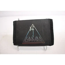 Black Tri Fold Wallet ID Window Card Holder Pockets
