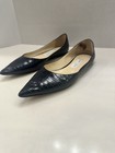 Jimmy Choo Love Women Black Ballet Flats Croc-Effect Leather Moccasin Sz EU 39.5 — photo 6