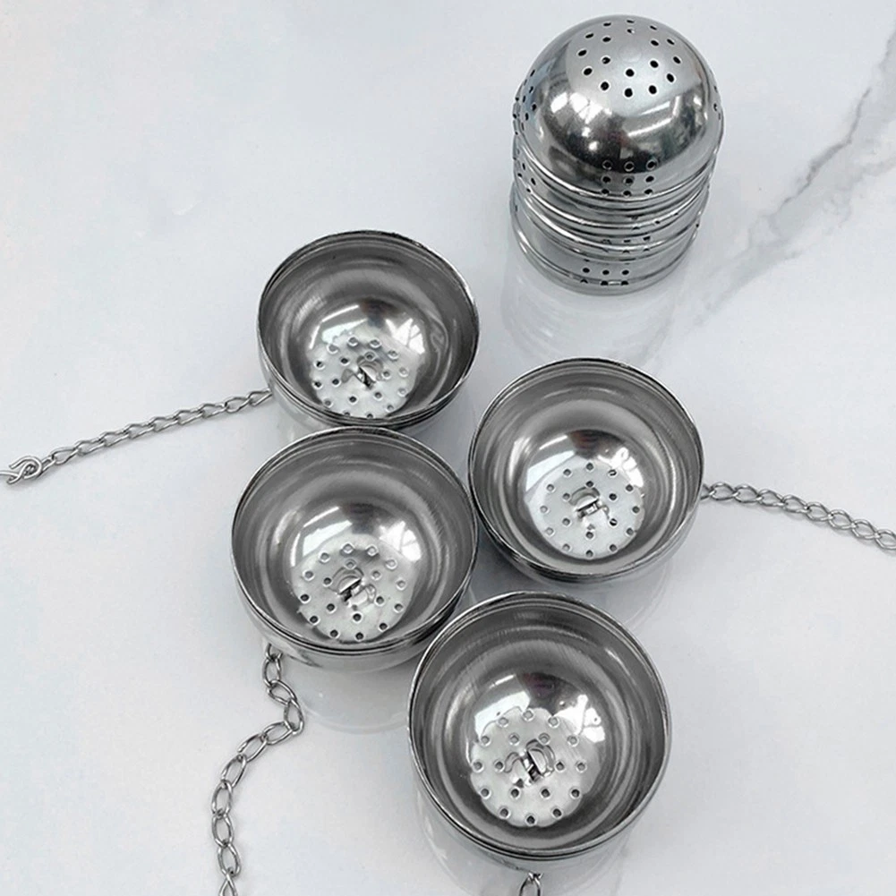 Convenient Tea Seasoning Filter Balls Set of 10 Stainless Steel Infusers
Opens in a new window or ta