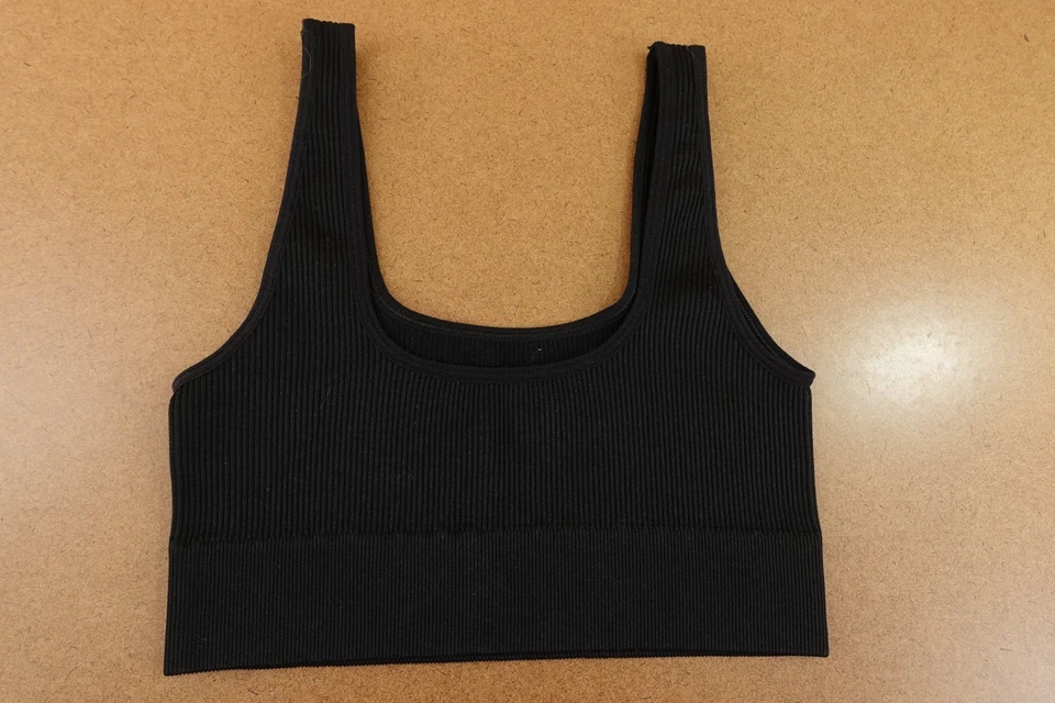 Bralette pulóver acanalado sin costuras negro talla XS Gap Body para mujer nuevo con etiquetas Foto 4 de 4