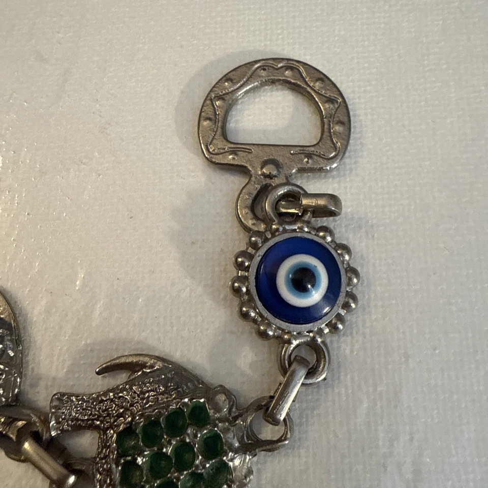 Elefantes Mal de Ojo Adorno Colgante de Pared Turco Hecho a Mano Amuleto Talismán Foto 2 de 4