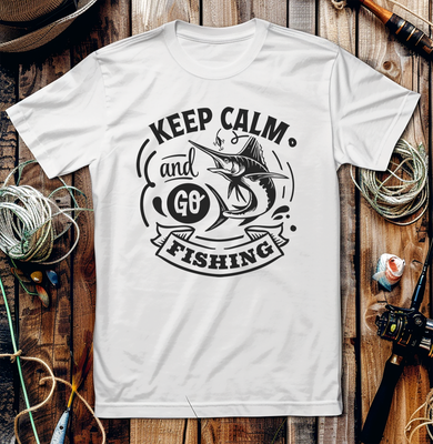 T-shirt "Keep Calm I'm A Fisherman" - Pour Hommes Et Femmes, Marque Fruit Of The Loom, Neuf Sans étiquette