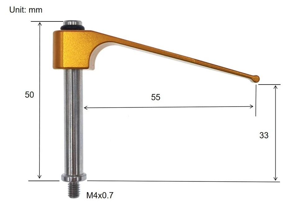 CMM Clamp Fixtures Tension Clamp Inspection Tooling M4 Thread R-CT-64-50-4 KMG - Image 2 of 4