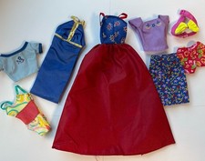 Barbie Doll Vintage Clothing Lot 1990s Dress Skirt Top SwimSuit Shorts Halter
