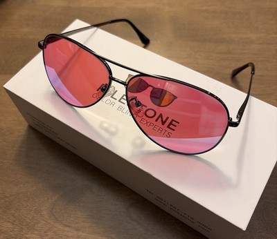 Pilestone TP-035 Lens B Aviator Style Color Blindness Glasses Indoor Outdoor NEW