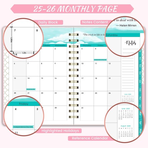Planner 2025-2026 - July 2025 - June 2026 Academic Planner 2025-2026 6.3 x - Picture 3 of 9