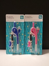 Pen Gear Plastic Compass Pink And Blue G3