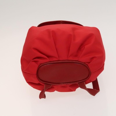 LOEWE Backpack Nylon Red Gold Auth 127904 LOEWE Backpack Nylon Red Gold Auth 127904 | eBay main image 3