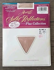 Hanes Silk Reflections Plus Pantyhose Little Color Queen 3+ Size Control Top NWT
