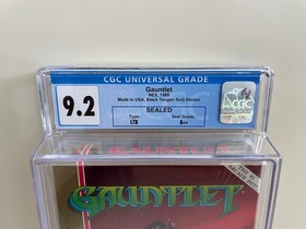 Gauntlet (Nintendo NES) CGC 9.2 A++ New Sealed Graded WATA VGA PSA Black SOQ