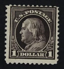 CKStamps: US Stamps Collection Scott#518 $1 Franklin Unused Regum