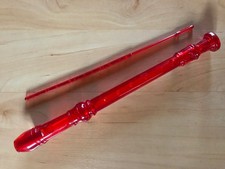 Kunststoff Flöte rot