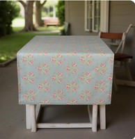Ausverkauf Tischdecke Clayre & Eef Apolone 130X180M Rose Baumwolle Landhausstil