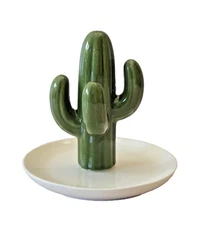 Fab Finds CACTUS Trinket Dish 4" Tall Unisex Great for Jewelry & Rings NEW