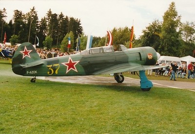 Yakovlev Yak-11 Lanter Marie Stéphane F-AZOK Foto ca. 10 x 14,7 cm - ds922d